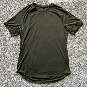 Green lululemon workout shirt